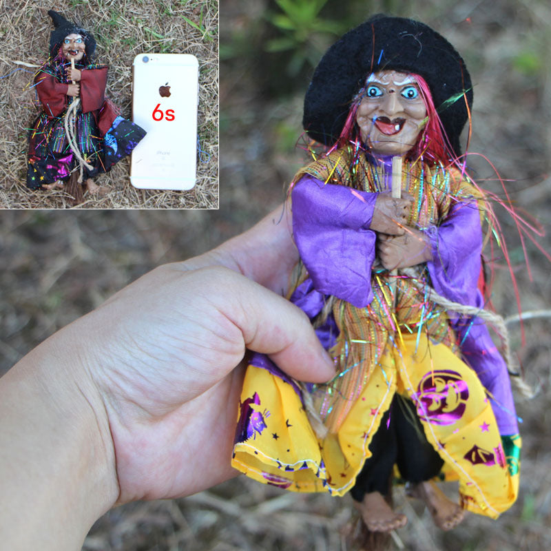 Halloween Witch Broom Decoration - Plastic