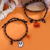Halloween Magnetic Couple Woven Bracelet