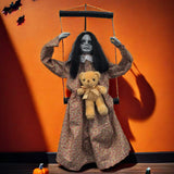 Halloween Female Ghost Puppet Scary Hanging Decoration
