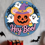 Halloween Boxwood Door Decoration