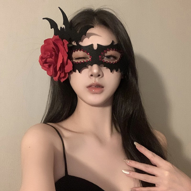 Halloween Anime Half-Face Mask - Plastic