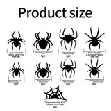 Halloween 3D Spider and Bat LED Wall Stickers - PVC