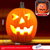 Halloween Light-Up Pumpkin Lantern - Plastic