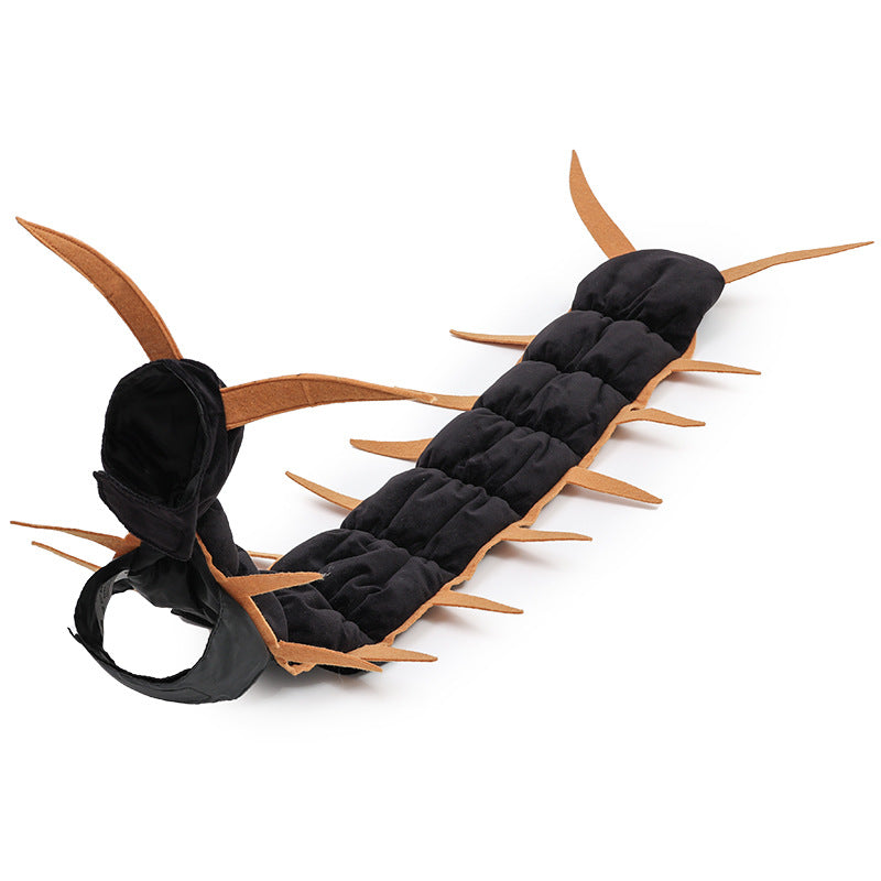 Halloween Pet Costume - Black and Red or Black and Gold - Polyester