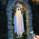 Halloween Large Hanging Swing Ghost with Lights