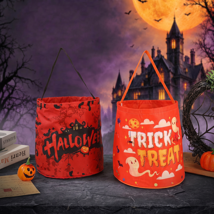 Halloween Pumpkin Candy Tote Bag — Hallowicked hero (SUBAWHT00233)