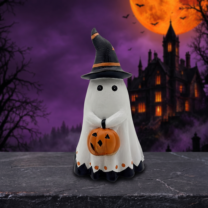 Creative Halloween Pumpkin Decor Handmade Resin Craft — Hallowicked hero (SUHODTF00079)