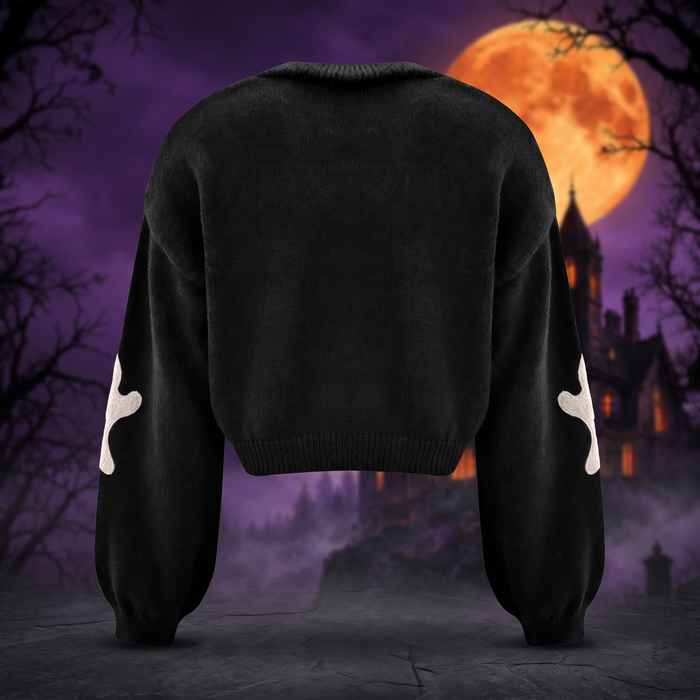 Womens Halloween Knit Cardigan — Hallowicked hero (SUWOCOC00345)