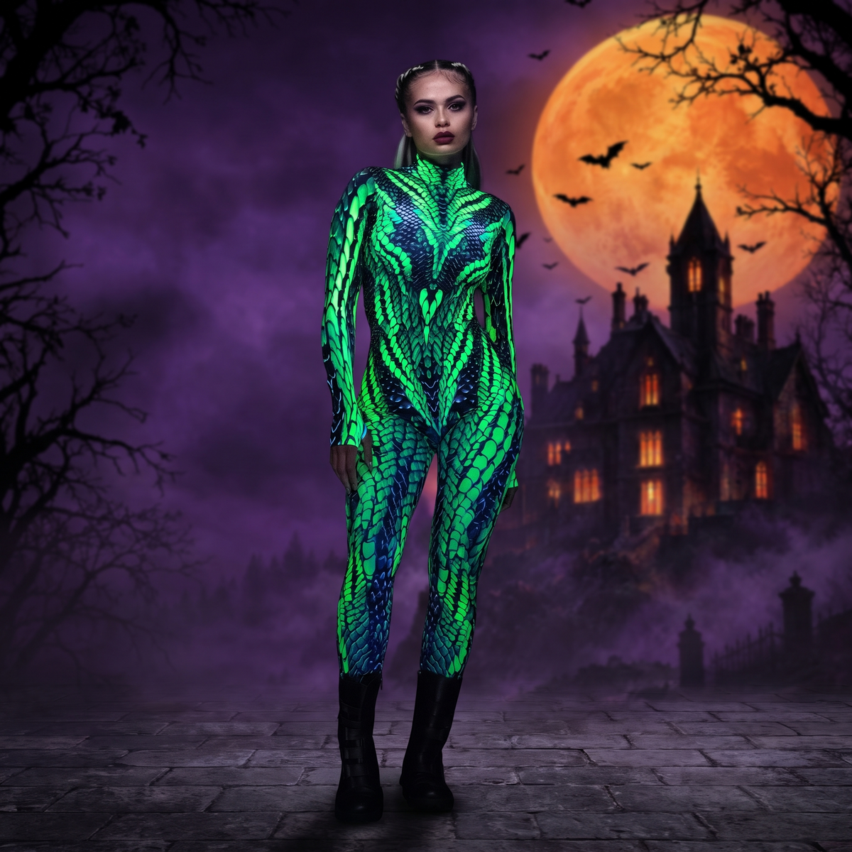 3D Printed Halloween Bodysuit — Hallowicked hero (SUWOCSC00051)