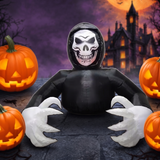 Inflatable Retro Full Face Skull Mask for Halloween — Hallowicked hero (SUKITKI00012)