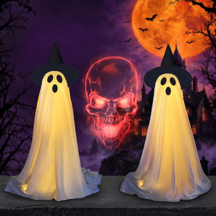 Halloween Ghost Decoration Outdoor Lighting Standing Ghost — Hallowicked hero (SUGAOOO00032)