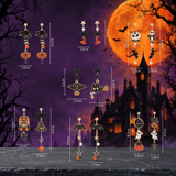 Gothic Halloween Pumpkin Ghost Earrings — Hallowicked hero (SUJEWES00151)