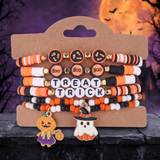 Halloween Themed Alloy Bracelet Set with Pendant — Hallowicked hero (SUJEWBC00189)