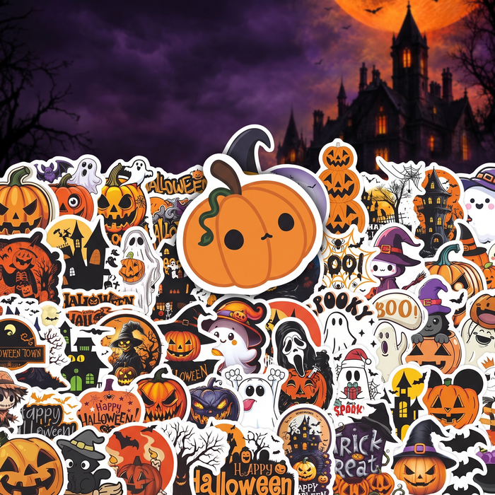 100 pumpkin hand account diy stickers notebook Halloween decoration stickers — Hallowicked hero (SUSCCCG00002)
