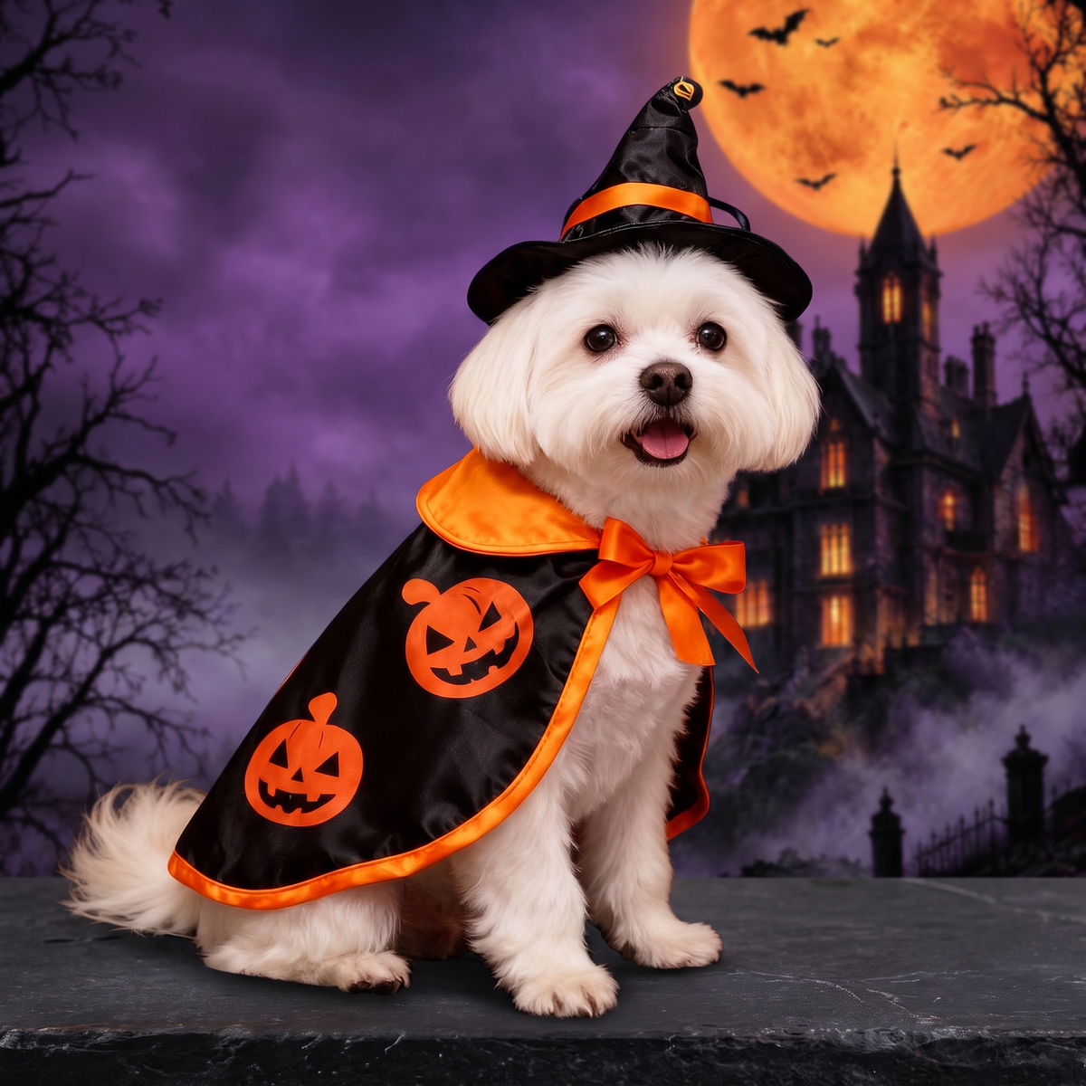 Pet Halloween Costume Cape Hat — Hallowicked hero (SUPEGDA00110)