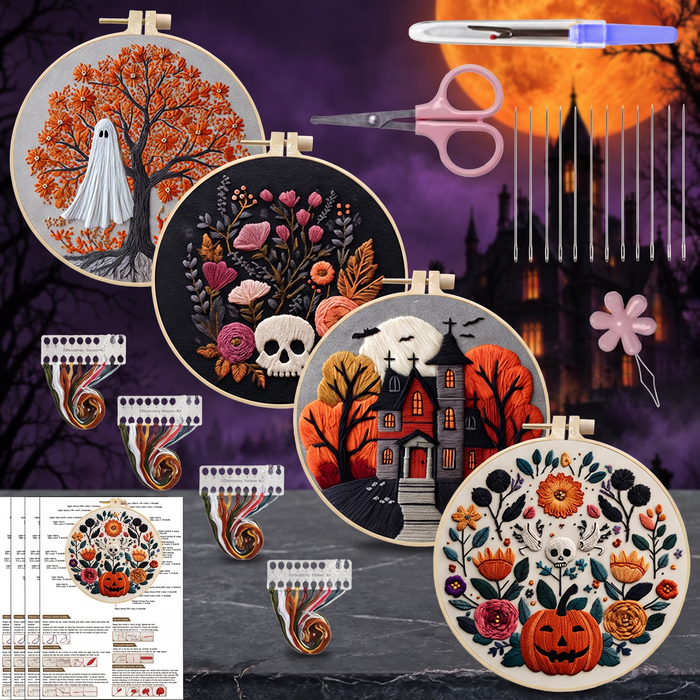 Halloween Embroidery Craft Kit — Hallowicked hero (SUEDLCK00044)