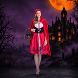 Halloween cosplay Little Red Riding Hood Cape — Hallowicked hero (SUPRRDF00002)