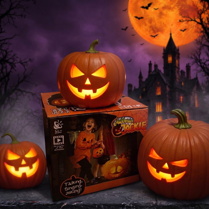 Pumpkin lantern Halloween decoration props will sing and talk — Hallowicked hero (SUOTHGT00718)