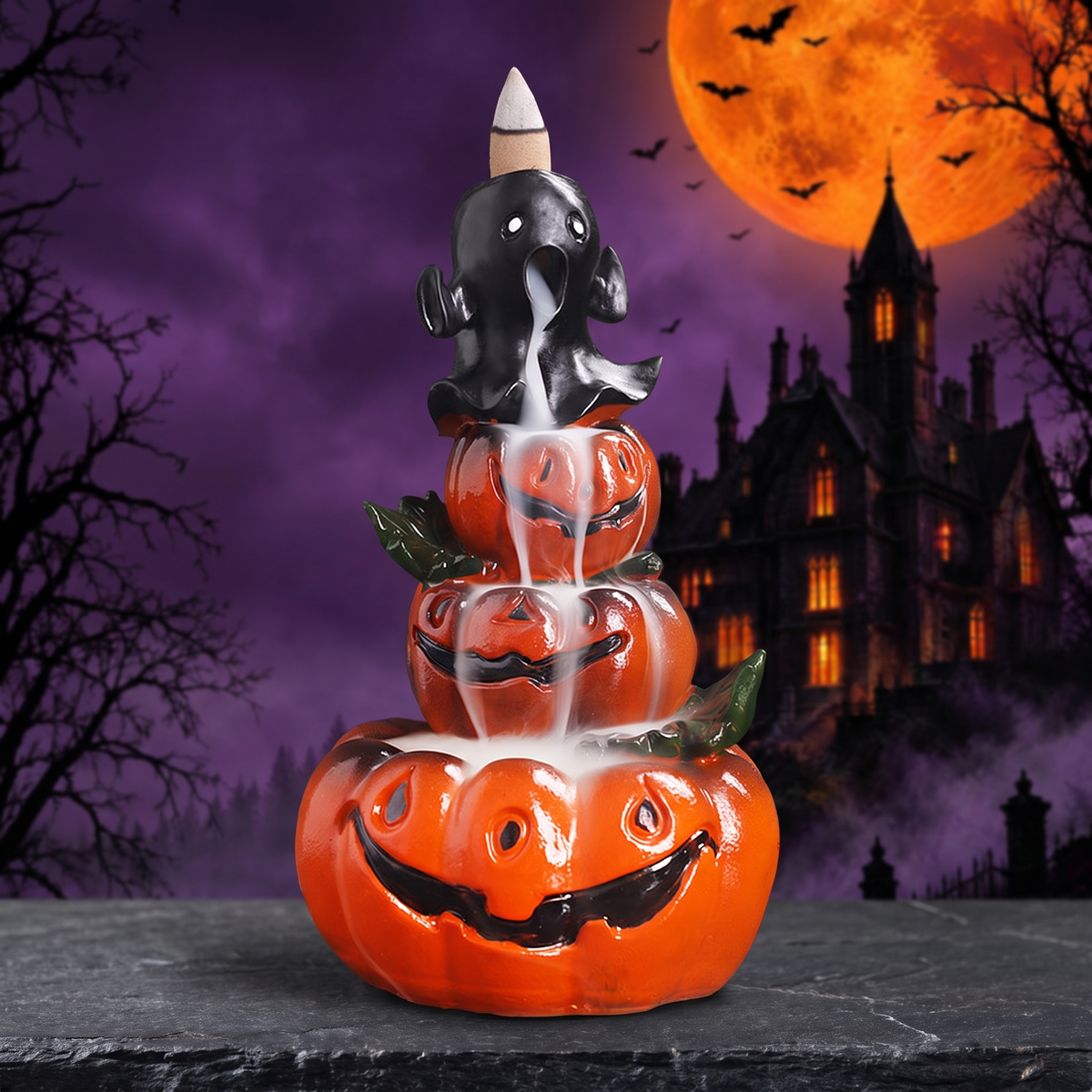 Halloween Pumpkin Backflow Incense Burner — Hallowicked hero (SUHODTM00036)