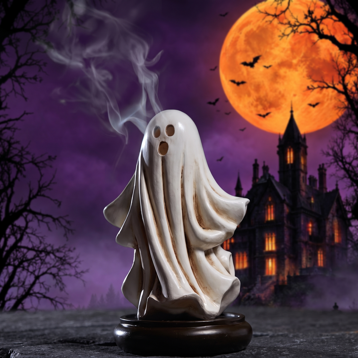 Ghost Incense Holder Halloween Decor — Hallowicked hero (SUHODTM00035)