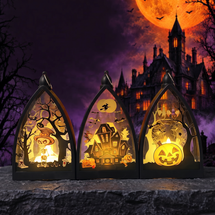 Halloween Pumpkin Lanterns LED Handheld Lights for Kids Party Decorations — Hallowicked hero (SUCAHCC00145)