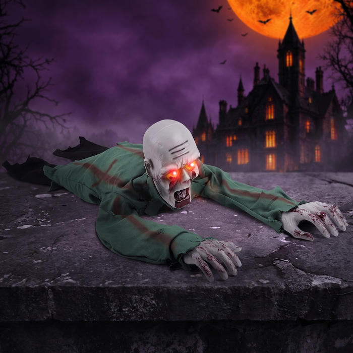 Voice Control Luminous Crawling Ghost Halloween Prop — Hallowicked hero (SUACAAM00020)
