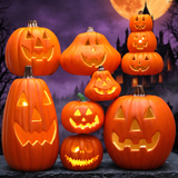 Glowing Halloween Pumpkin Lantern — Hallowicked hero (SUCAHCC00140)