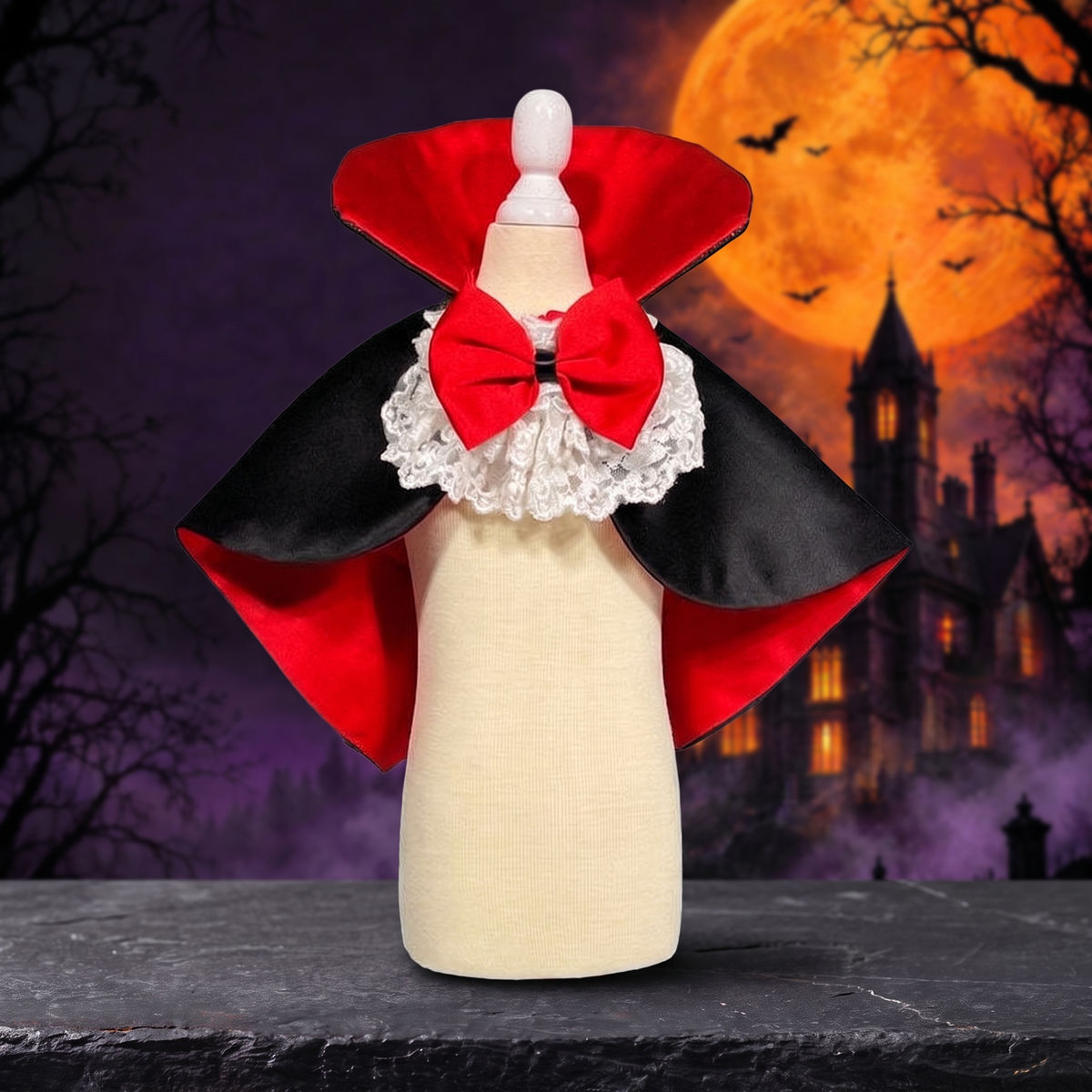 Pet Vampire Cloak Halloween Costume — Hallowicked hero (SUPTOCC00064)