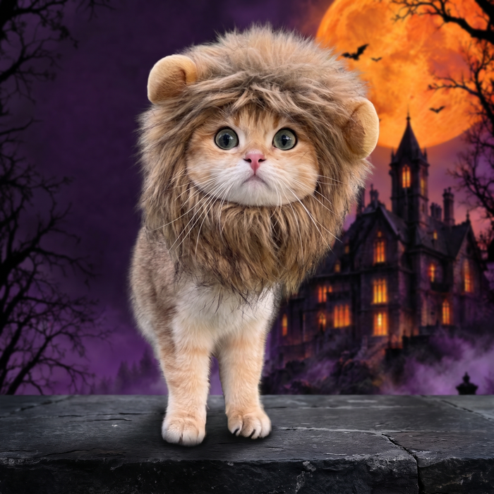 Halloween Lion Pet Dog Cat Hat — Hallowicked hero (SUPEGDA00090)