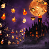 LED Halloween String Lights Pumpkin Ghost Spider Decorative Lighting — Hallowicked hero (SUSMHSL00025)