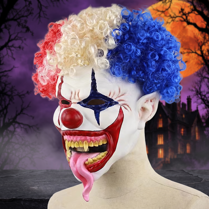 Halloween Clown Mask Latex Costume Party Performance Headgear — Hallowicked hero (SUKITPD00033)