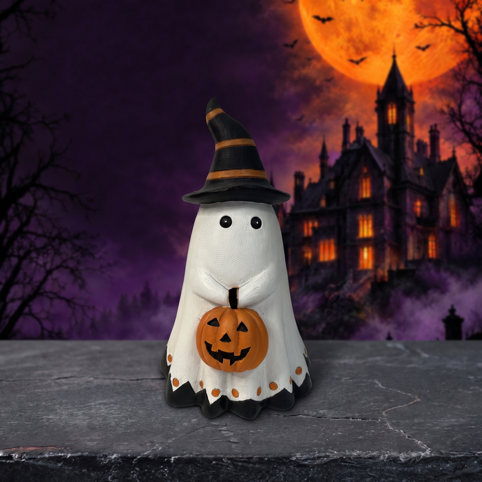 Halloween Ghost Pumpkin Resin Decorations — Hallowicked hero (SUHODTF00036)