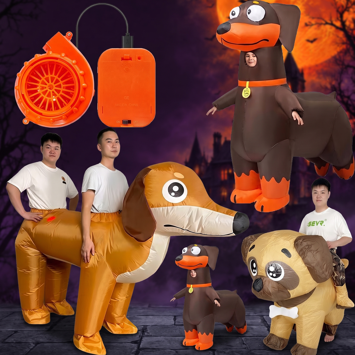 Inflatable Dog Costume for Halloween — Hallowicked hero (SUKITKI00005)
