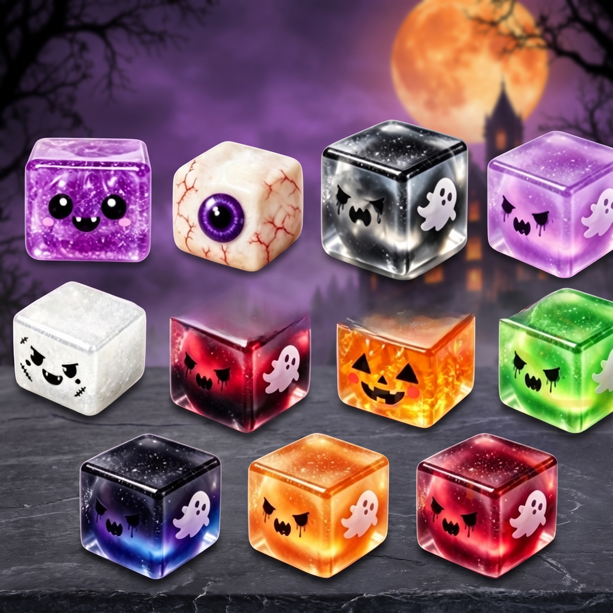 Halloween Sensory Squeeze Cube Toy — Hallowicked hero (SUMSLSF00082)