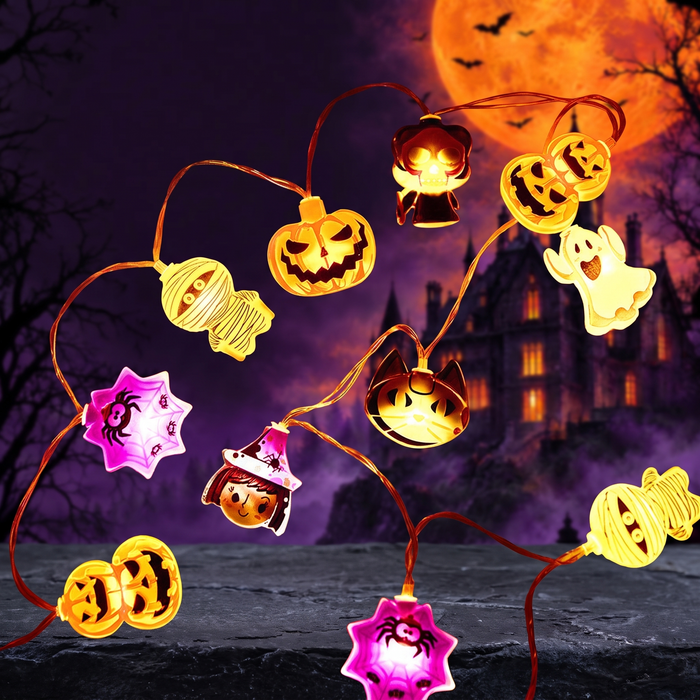 Halloween LED Light String with Spooky Shapes — Hallowicked hero (SUSMHSL00010)