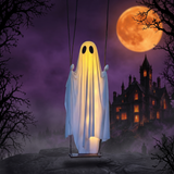 Large Glowing Swing Ghost Halloween Decoration — Hallowicked hero (SUGAOOO00003)