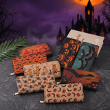 Halloween Pattern Zipper Wallet — Hallowicked hero (SU00129268)