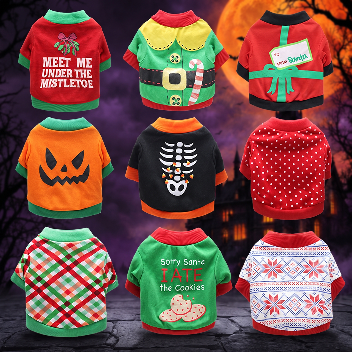 Halloween and Christmas pet costumes — Hallowicked hero (SU00053620)