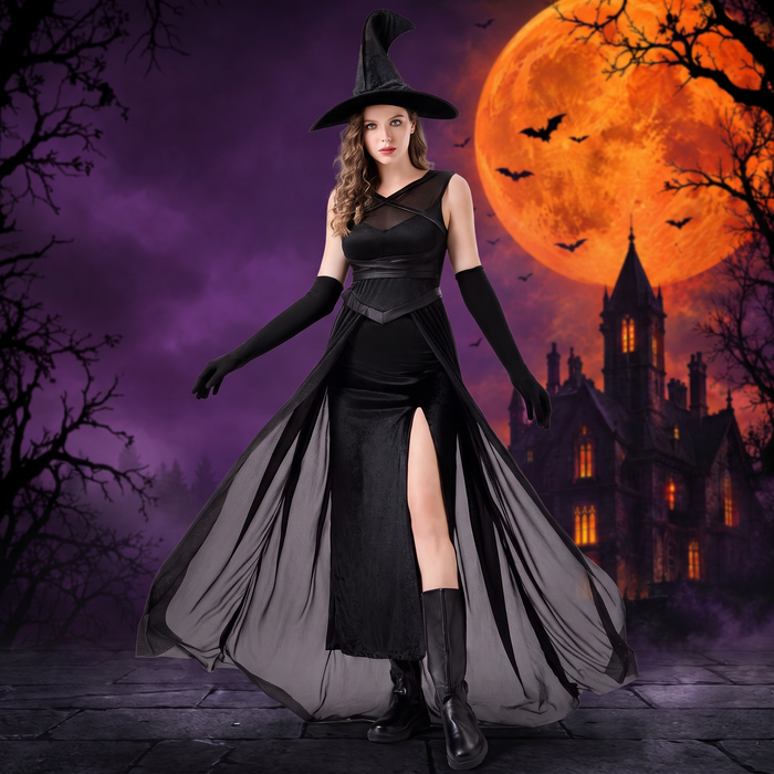 Halloween Costume Dress with Hat and Gloves — Hallowicked hero (SU00029959)
