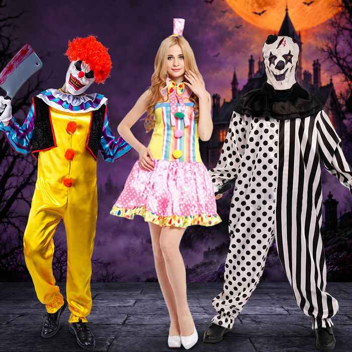 Halloween Clown Costume for Cosplay and Stage Performance — Hallowicked hero (SU00030779)