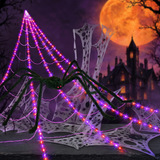 Halloween spider web luminous triangulated web — Hallowicked hero (SU00034294)