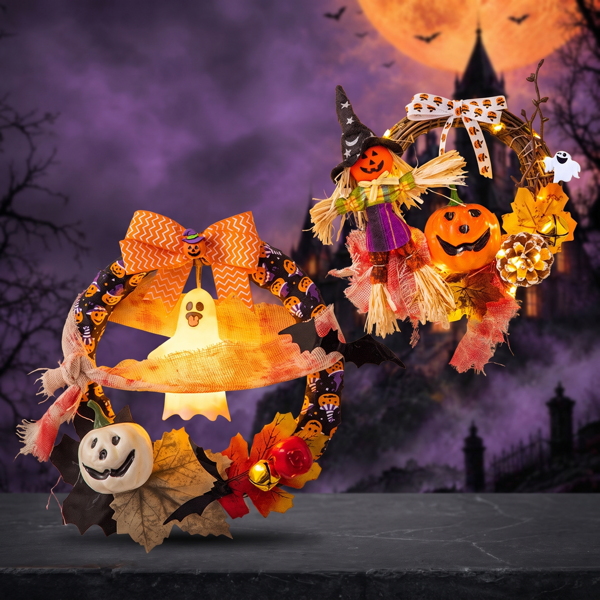 Halloween wreath — Hallowicked hero (SU00027571)