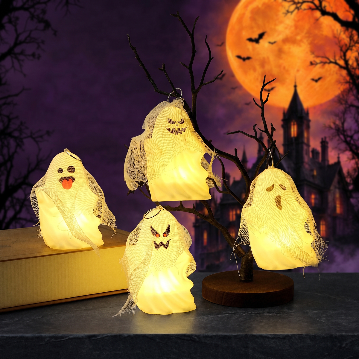Halloween decorative ornaments portable pumpkin lanterns — Hallowicked hero (SU00024803)
