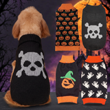 Halloween Pumpkin Pet Knitted Sweater — Hallowicked hero (SU00031927)