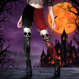 Halloween Skull Print Yoga Pants — Hallowicked hero (SU00030268)