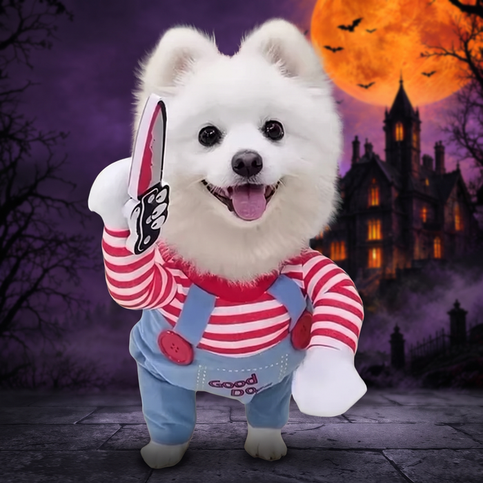 Halloween Pet Costume Dog Cat Funny Outfit — Hallowicked hero (SU00028677)