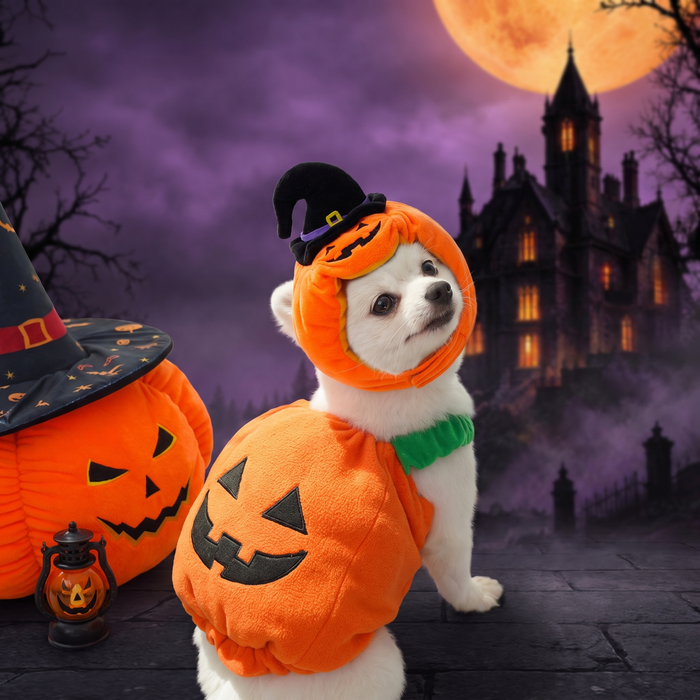 Funny Pet Halloween Christmas Costume for Dogs and Cats — Hallowicked hero (SU00028830)
