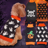 Halloween Pumpkin Pet Knitted Sweater — Hallowicked hero (SU00028598)