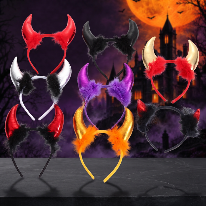 Halloween Decoration Devil Horn Headband — Hallowicked hero (SU00023436)
