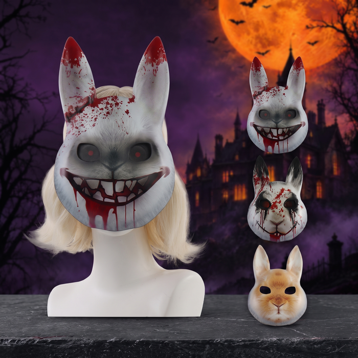 Halloween Mask Rabbit Face Cover — Hallowicked hero (SU00023497)